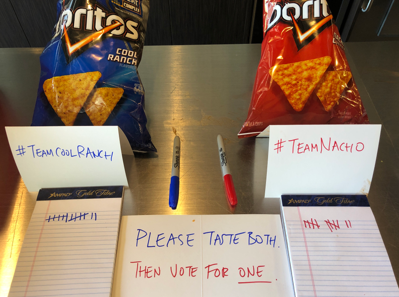 Illustration for article titled Let's settle the Doritos debate: Nacho Cheese vs. Cool Ranch